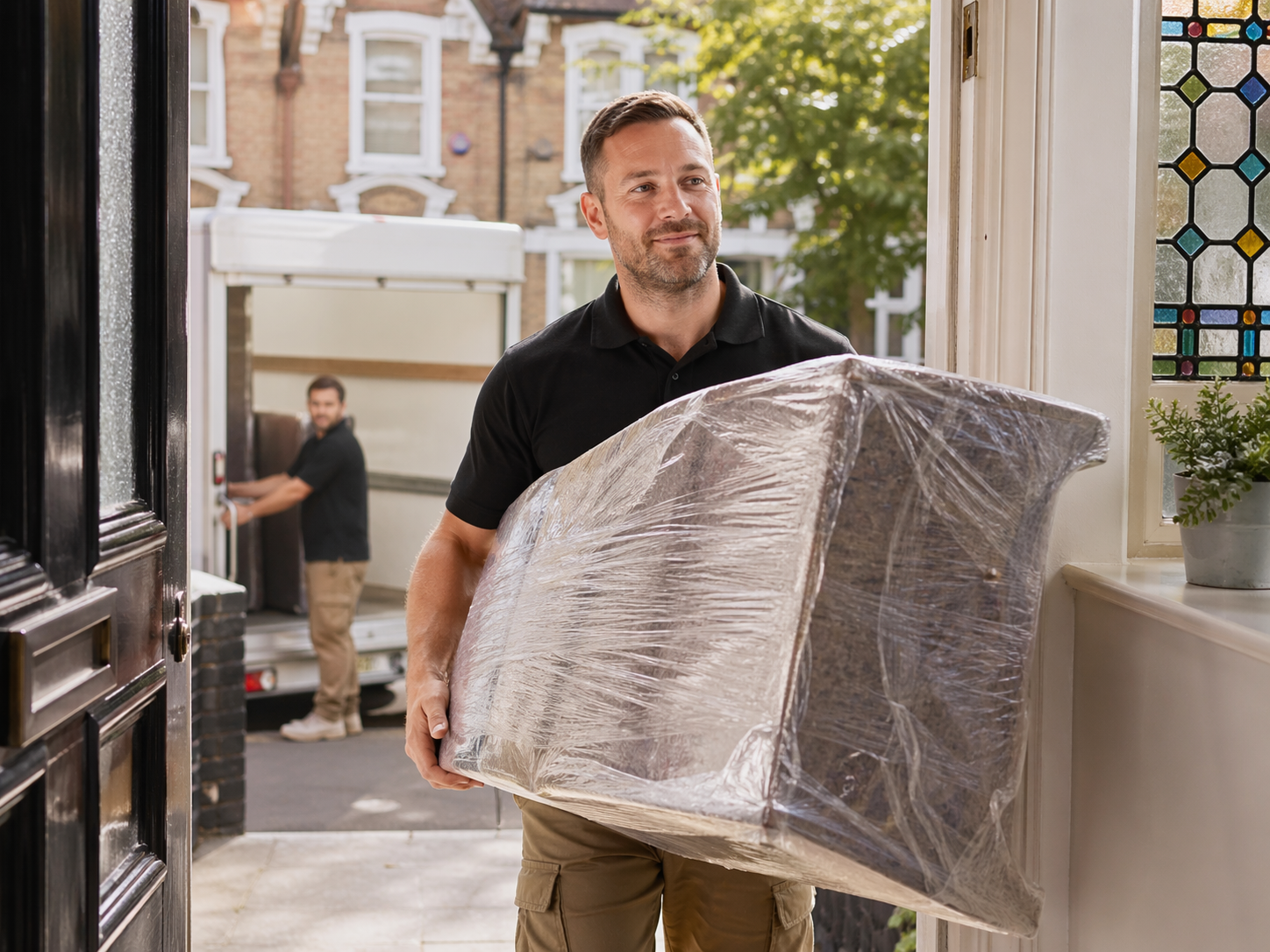 Delivery Van in London professional delivery team with van